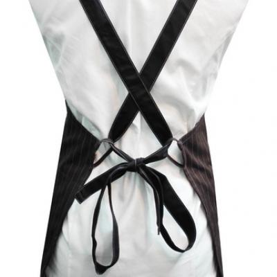 Premier Collection New Cross Back Apron, Brown White Stripes
